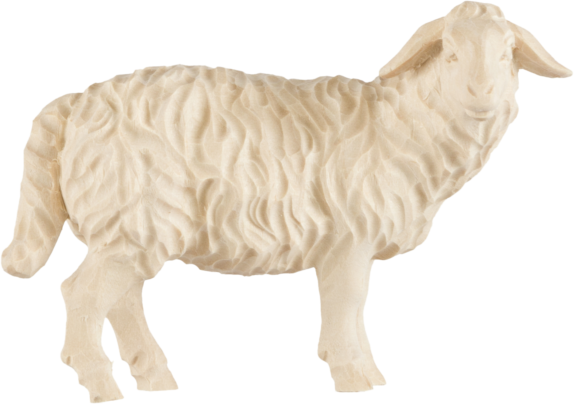 Allgäu Krippe 10 cm feingefräst: Schaf stehend