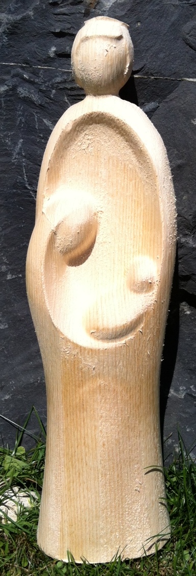 Holy family modern, wooden blank