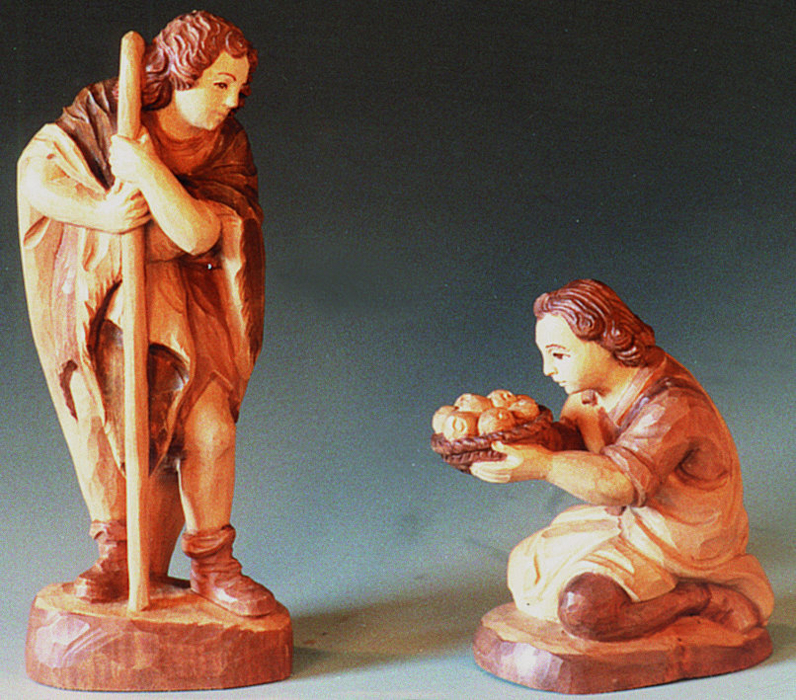 Nativity 17 cm: Shepherd on knees