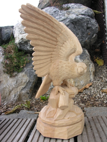 Adler, 40 cm, Rohling zum Schnitzen
