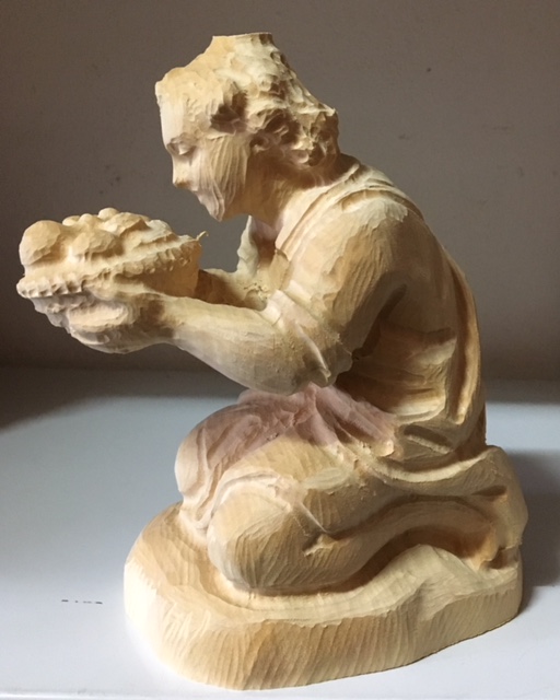 Nativity 17 cm: Shepherd on knees