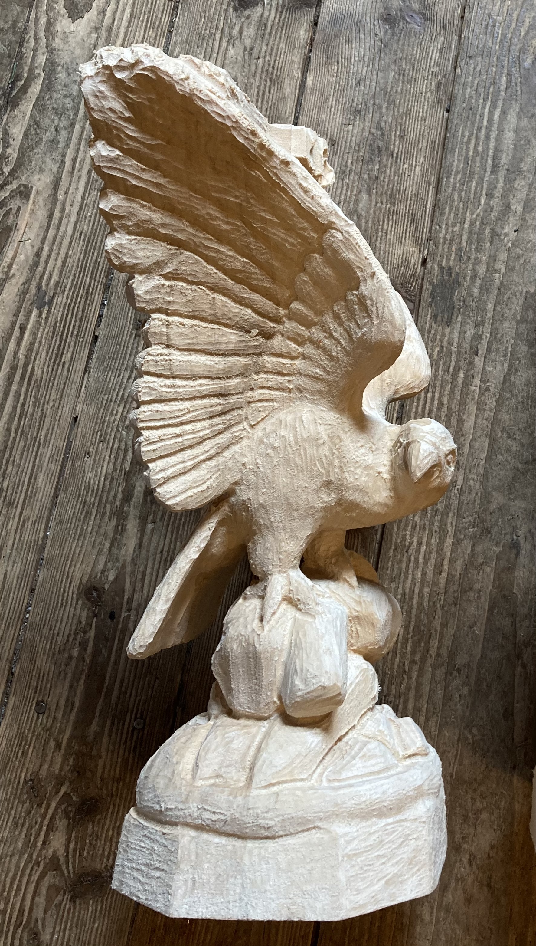 Adler, 40 cm, Rohling zum Schnitzen
