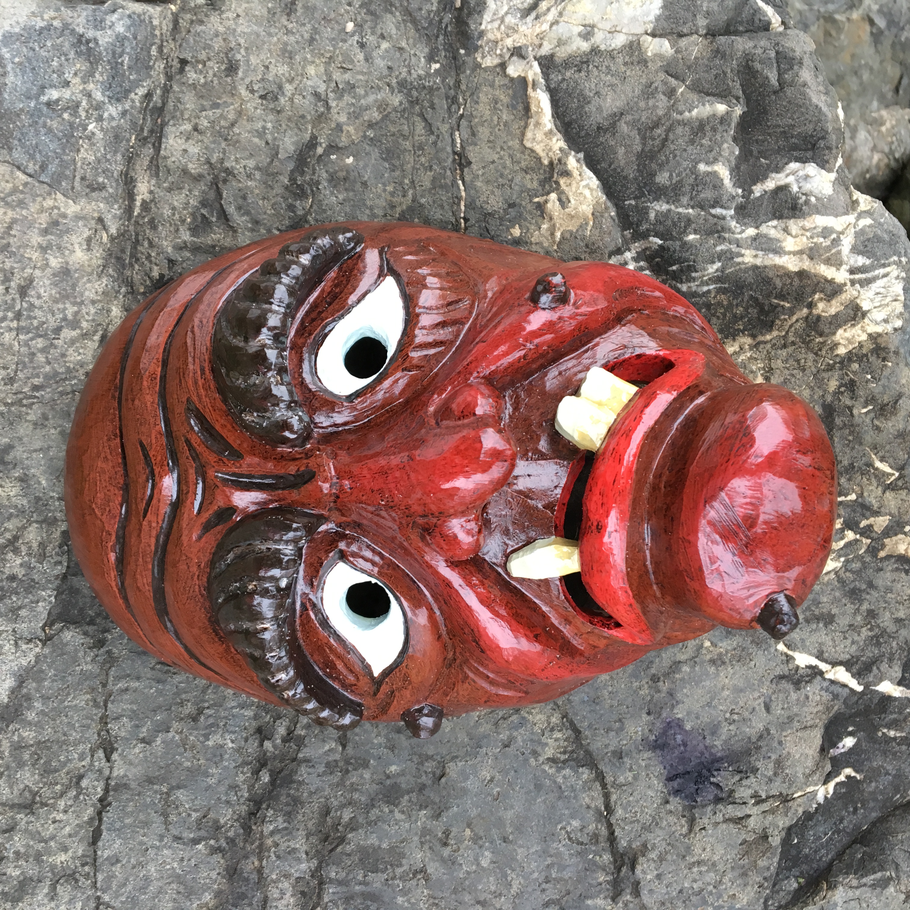 Hexenmaske Schrumpeldei, Holzrohling zum selber Schnitzen
